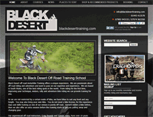 Tablet Screenshot of blackdeserttraining.com
